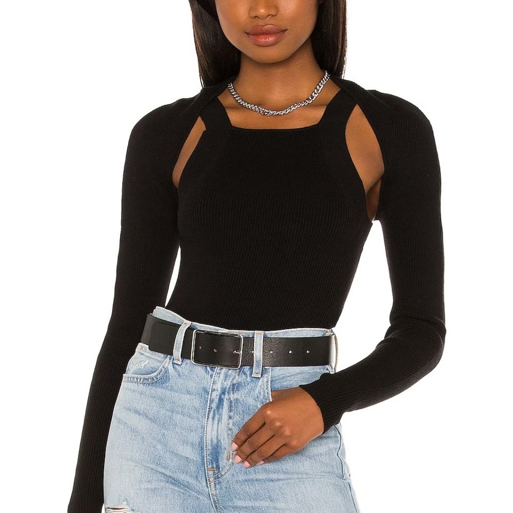 PISTOLA | Jolene black (midnight) shrug | Size small (shrug only)